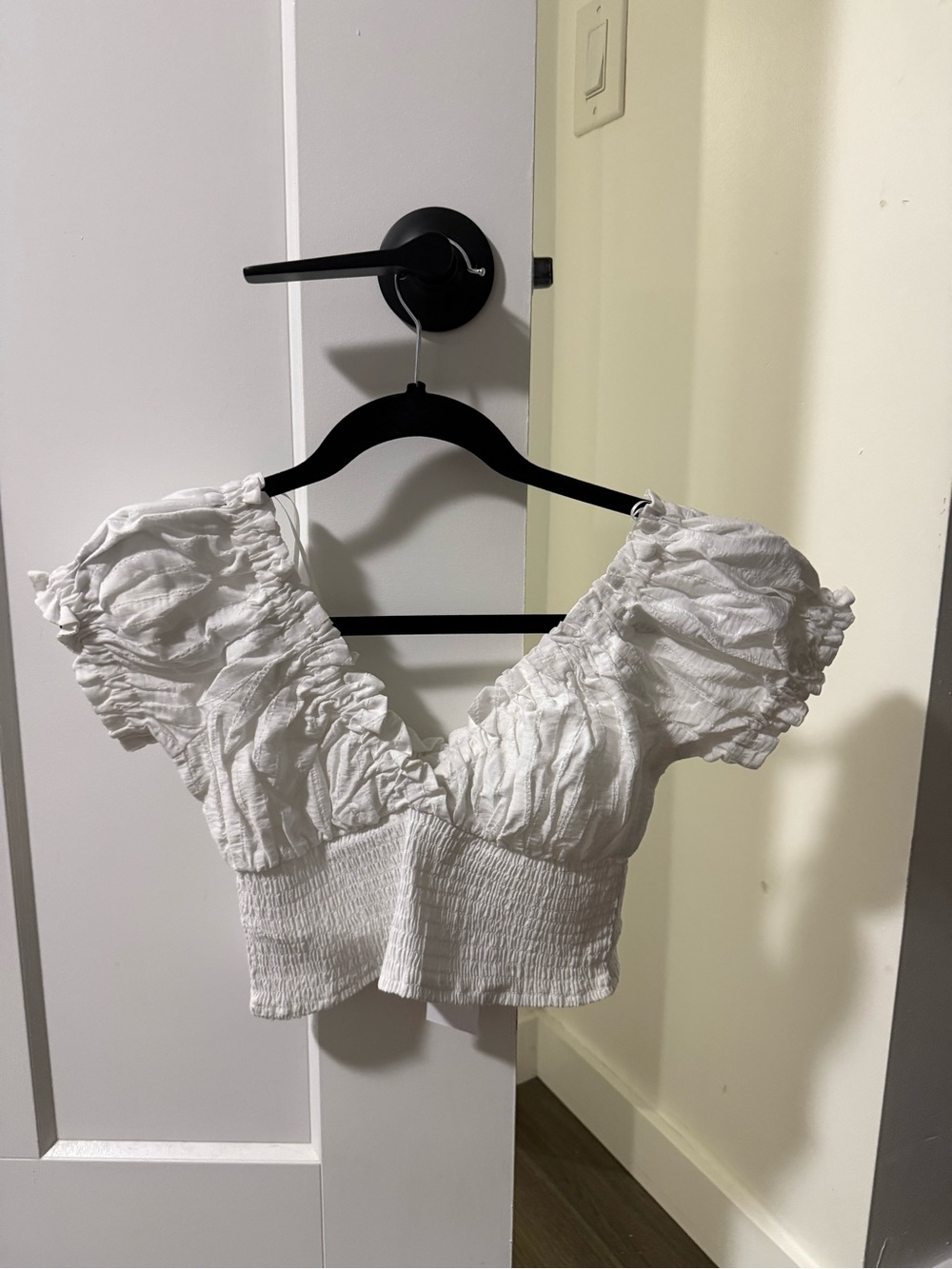 Dynamite Delphine Smocked Top